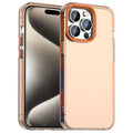 iPhone 15 Pro Max Case PC+TPU+PET Matte Anti-Drop Phone Back Cover - Orange