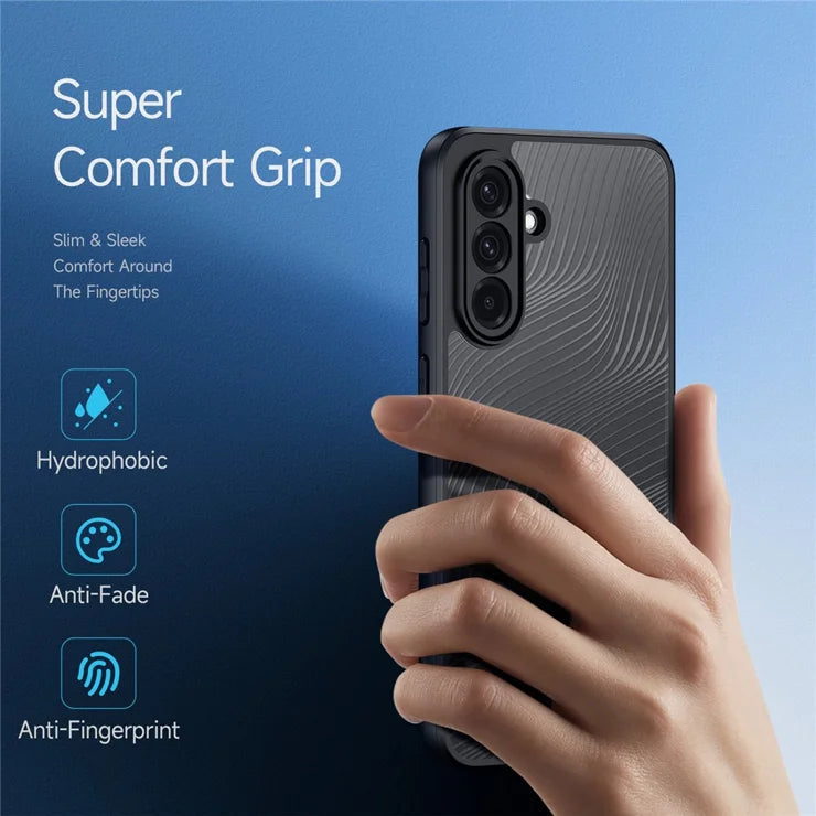 DUX DUCIS For Samsung Galaxy A56 5G / A36 5G Case Aimo Series TPU+PC Matte Drop-Proof Phone Cover (REACH Certification) - Black