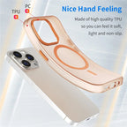 iPhone 14 Pro Translucent Matte Phone Case TPU + PC Anti-Scratch Cover - Orange