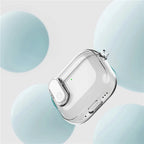 For Apple AirPods 4 Earphone Protective Case Snap Switch Ice Crystal Clear TPU+PC Cover - Transparent