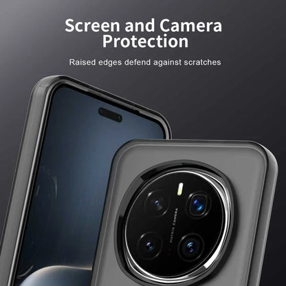 Honor Magic7 Pro 5G Case PC+TPU+PET Matte Anti-Drop Phone Back Cover - Black