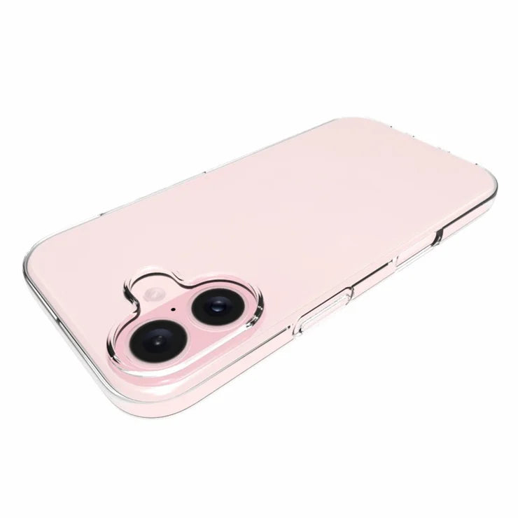 iPhone 16 Non-Slip TPU Phone Case Watermark-Free Glossy Anti-Scratch Clear Phone Cover