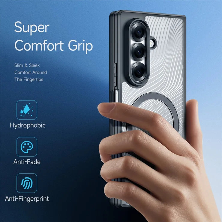 DUX DUCIS For Samsung Galaxy Z Fold7 5G Case  Aimo Series Magnetic Case PC+TPU Slim Cover (REACH Certification) - Black