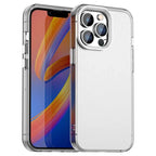iPhone 13 Pro Max Case PC+TPU+PET Matte Anti-Drop Phone Back Cover - White
