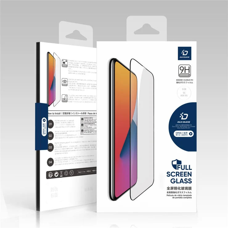 DUX DUCIS For Samsung Galaxy A56 5G / A36 5G Glass Film  Full Screen Protector 2.5D Flat Screen Medium Alumina Glass HD Clear Film - Black