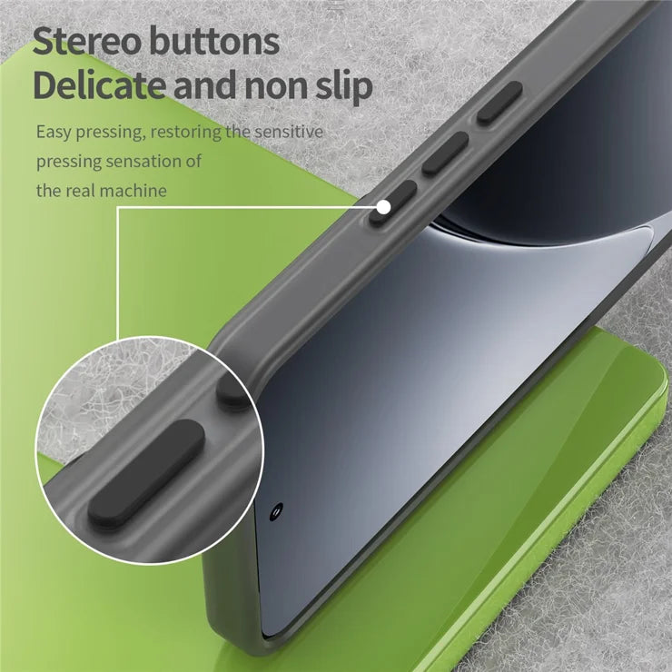 Xiaomi 15 Pro Magnetic Case TPU + PC Slim Matte Translucent Phone Cover - Black