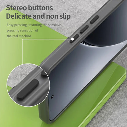 Xiaomi 15 Pro Magnetisk Cover TPU + PC Slank Mat Gennemsigtig Telefon Cover - Sort