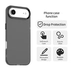 iPhone Air Case PC + TPU + PET Matte Anti-Drop Phone Back Cover - Black
