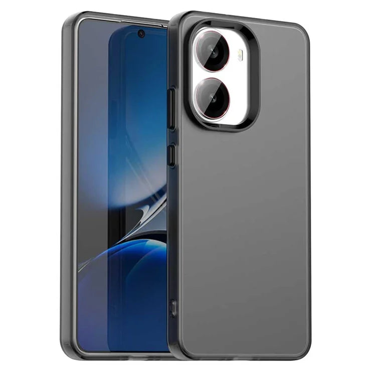 Xiaomi Poco X7 Pro 5G  /  Redmi Turbo 4 5G Case PC + TPU + PET Matte Anti-Drop Phone Back Cover - Black