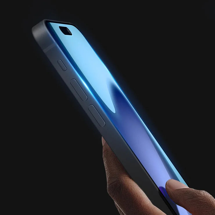 DUX DUCIS For iPhone 17 Pro Glass Film Full Screen Protector 2.5D Flat Screen Medium Alumina Glass HD Clear Film - Black