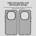 Xiaomi Redmi Note 15 Pro 5G Case PC + TPU + PET Matte Anti-Drop Phone Back Cover - Black