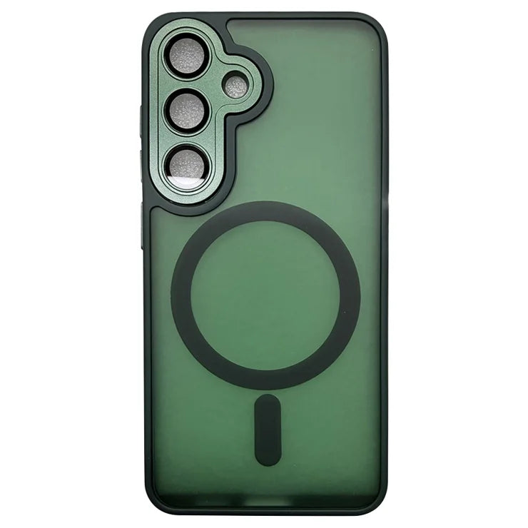 Samsung Galaxy A36 5G / A56 5G Case Compatible with MagSafe Skin-Touch PC + TPU Phone Cover - Green