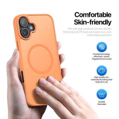 DUX DUCIS For iPhone 17 Case  Yind Series PC+TPU Phone Cover Compatible with MagSafe - Orange