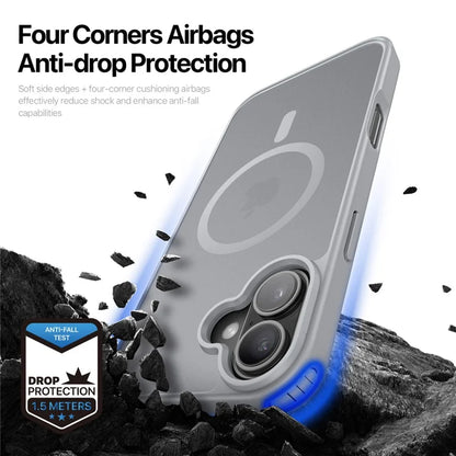 DUX DUCIS For iPhone 17 Case  Yind Series PC+TPU Phone Cover Compatible with MagSafe - Grey