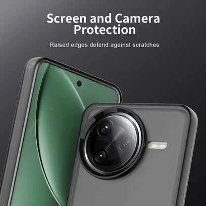 Xiaomi Poco F7 Ultra 5G / Redmi K80 Pro 5G Etui PC+TPU+PET Mat Anti-dråbe Telefon Bagcover - Sort