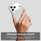 iPhone 17 Pro Max Case PC + TPU + PET Matte Anti-Drop Phone Back Cover - White