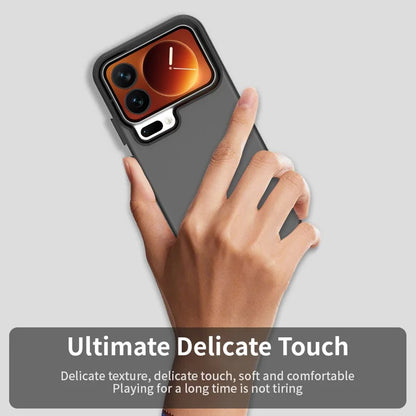 Xiaomi 17 Pro Case PC + TPU + PET Matte Anti-Drop Phone Back Cover - Black