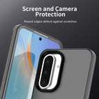 Samsung Galaxy A36 5G / A56 5G Case PC+TPU+PET Matte Anti-Drop Phone Back Cover - Black