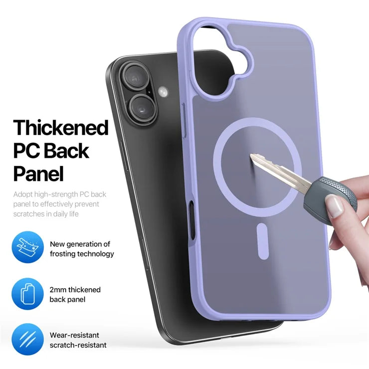 DUX DUCIS For iPhone 17 Case Yind Series PC+TPU Phone Cover Compatible with MagSafe - Light Purple