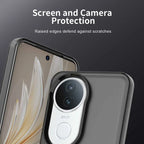 vivo S20 5G Case PC+TPU+PET Matte Anti-Drop Phone Back Cover - Black