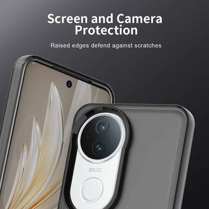 vivo S20 5G Case PC+TPU+PET Matte Anti-Drop Phone Back Cover - Black