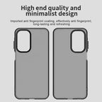 Samsung Galaxy A26 5G Case PC+TPU+PET Matte Anti-Drop Phone Back Cover - Black