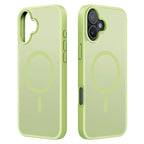 DUX DUCIS Yind Series For iPhone 16 Matte Case Compatible with MagSafe PC+TPU Phone Cover - Green