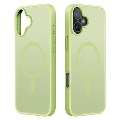 DUX DUCIS Yind Series For iPhone 16 Matte Case Compatible with MagSafe PC+TPU Phone Cover - Green