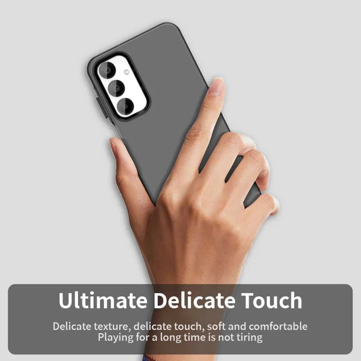 Samsung Galaxy A16 5G / A16 4G Etui PC+TPU+PET Mat Anti-Drop Telefon Bagcover - Sort