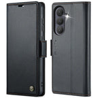 CASEME For Samsung Galaxy S26+ Case 023 Series RFID Blocking Glossy Stand Phone Cover - Black