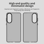 Samsung Galaxy S25 Edge Case PC + TPU + PET Matte Anti-Drop Phone Back Cover - Black