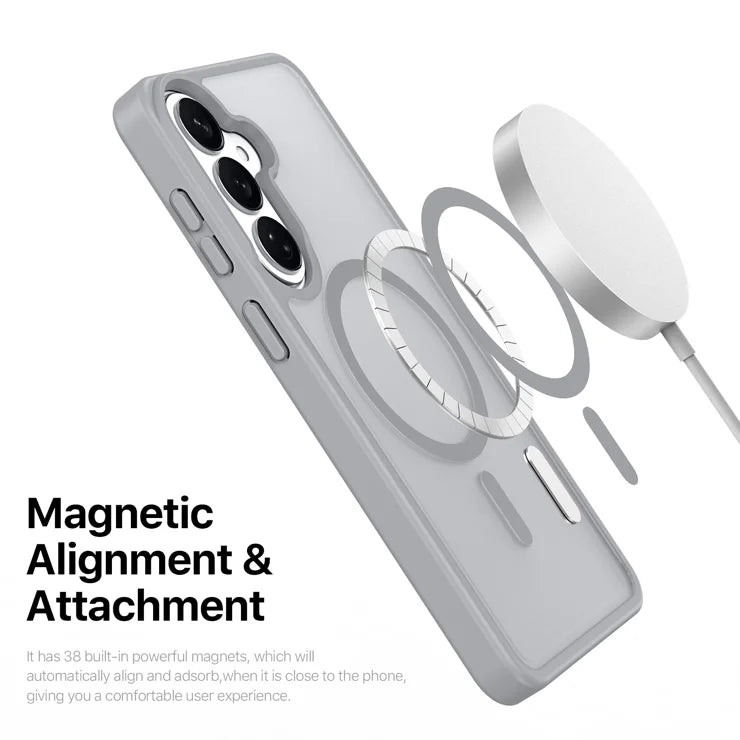 DUX DUCIS For Samsung Galaxy S26 Magnetic Case Yind Series PC+TPU Phone Cover - Grey