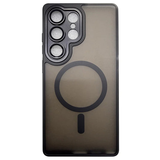 Samsung Galaxy S26 Ultra MagSafe-yhteensopiva kuori – Skin-Touch PC + TPU -puhelinkuori – musta