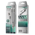 WEKOME WDC-66 USB / Type-C to Type-C / iP Cable 1.2m 3A 65W Super Fast Charging Data Sync Cord - Grey