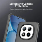 Xiaomi Redmi Note 15 Pro 5G Case PC + TPU + PET Matte Anti-Drop Phone Back Cover - Black