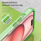 iPhone 15 Magnetic Case Matte Phone Cover Anti-Fingerprint Anti-Scratch - Fluorescent Green