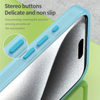 iPhone 16 Pro Max Case Compatible with MagSafe TPU + PC Slim Matte Translucent Phone Cover - Blue