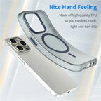 iPhone 16 Pro Case Compatible with MagSafe TPU + PC Slim Matte Translucent Phone Cover - Dark Blue