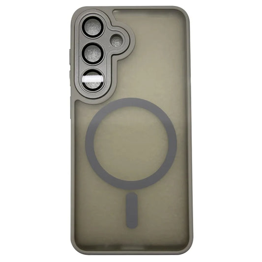 Samsung Galaxy S25 Case Compatible with MagSafe Skin-Touch PC + TPU Phone Cover - Grey
