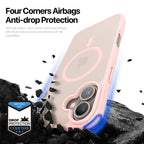 DUX DUCIS For iPhone 17 Case Yind Series PC+TPU Phone Cover Compatible with MagSafe - Light Pink