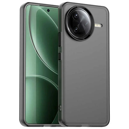 Xiaomi Poco F7 Ultra 5G / Redmi K80 Pro 5G Etui PC+TPU+PET Mat Anti-dråbe Telefon Bagcover - Sort