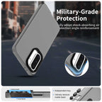 Samsung Galaxy A36 5G / A56 5G Case PC+TPU+PET Matte Anti-Drop Phone Back Cover - Black