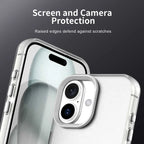 iPhone 17 Case PC + TPU + PET Matte Anti-Drop Phone Back Cover - White