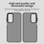 Samsung Galaxy A36 5G / A56 5G Case PC+TPU+PET Matte Anti-Drop Phone Back Cover - Black