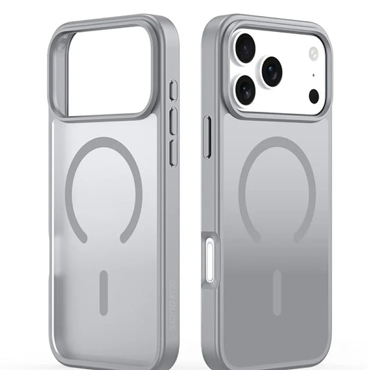 DUX DUCIS Yind-sarja iPhone 17 Pro -puhelimen kuori TPU + PC mattapintainen puhelinkuori yhteensopiva MagSafen kanssa - harmaa
