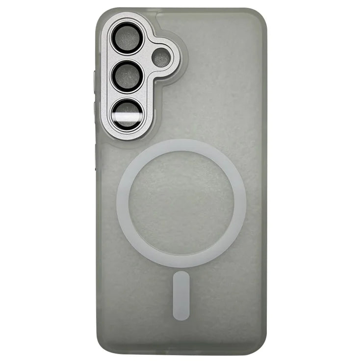 Samsung Galaxy S25+ Case Compatible with MagSafe Skin-Touch PC + TPU Phone Cover - Transparent