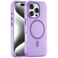 iPhone 16 Pro Case Compatible with MagSafe TPU + PC Slim Matte Translucent Phone Cover - Dark Purple