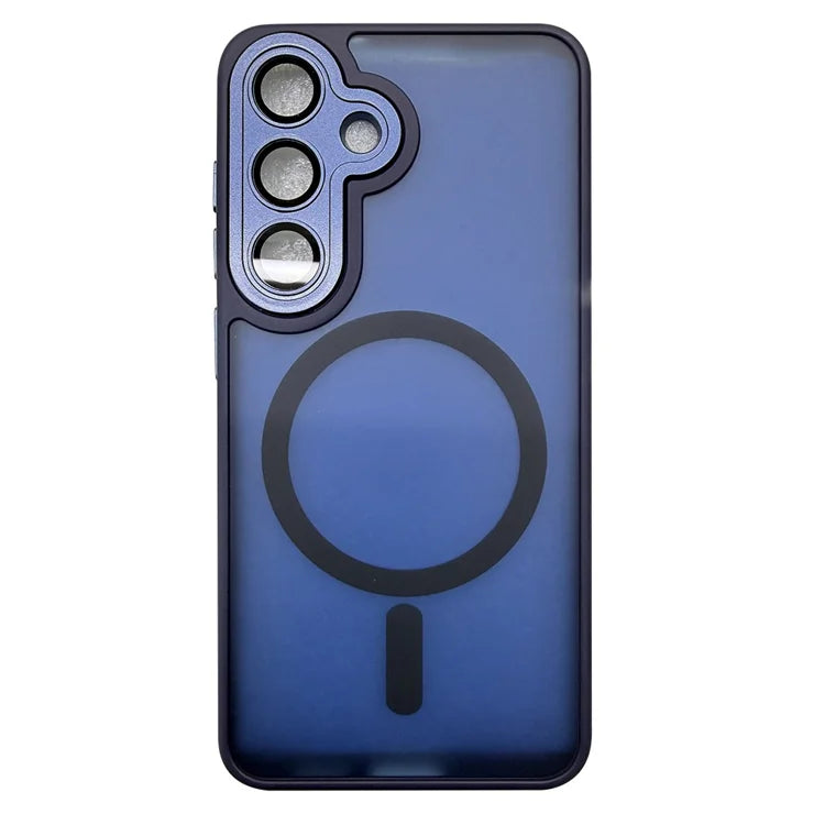 Samsung Galaxy A36 5G / A56 5G cover kompatibelt med MagSafe Skin-Touch PC + TPU telefoncover – Mørkeblå