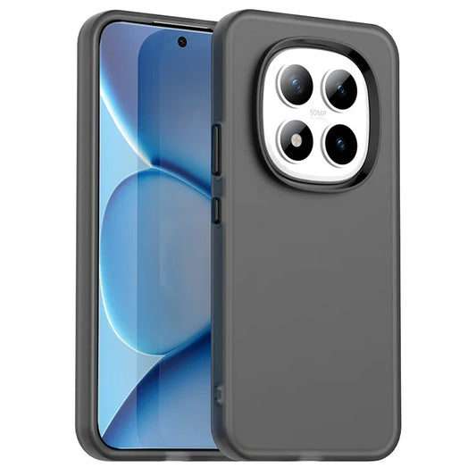 Xiaomi Redmi Note 15 Pro 5G -suojakuori, PC + TPU + PET mattapintainen pudotuksenkestävä takakuori puhelimelle - Musta