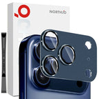 iPhone 17 Pro Camera Lens Protector Matte Integrated Metal Tempered Glass Lens Film - Blue